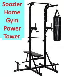 Soozier Power Tower Punching bag stand with Pull Up Bar 