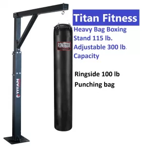 Titan Fitness Heavy Bag Stand with Ringside Punching bag