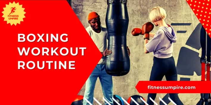 routine boxing training