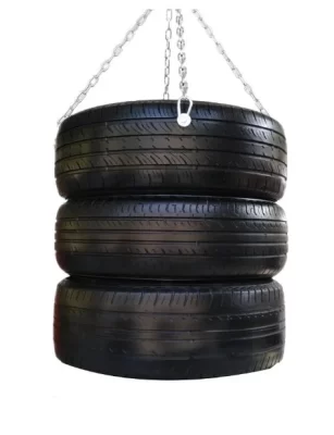 tire heavy bag- A heavy punching bag made of old / stacked tyres 