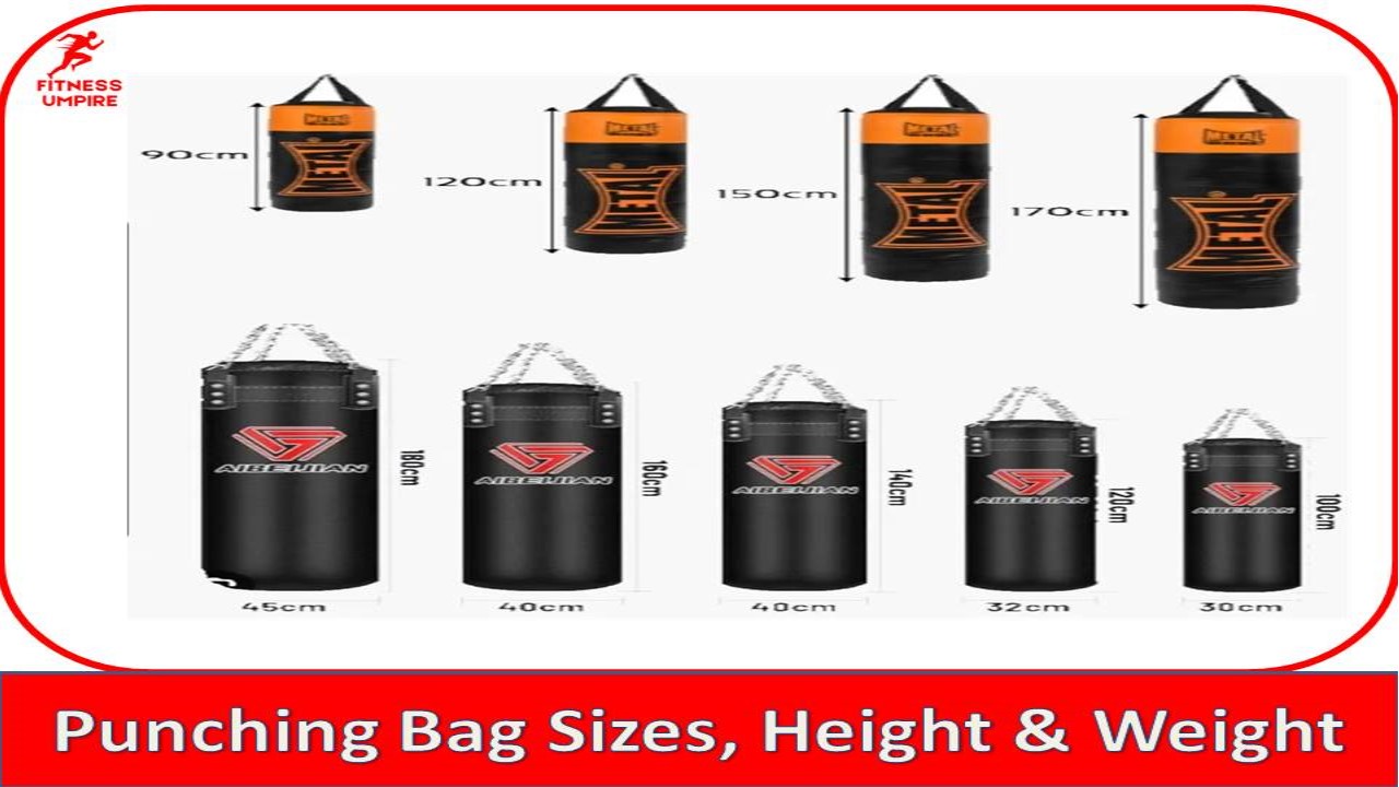 Punching Bag Size Guide Chart What Size Should You Get Punching Bag Size Guide Chart What Size Should You Get
